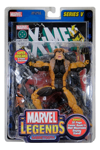 Marvel Legends Sabretooth Figura Accion Toybiz 21 Cms