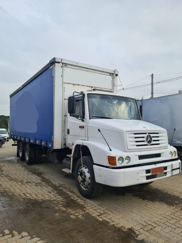Imagem 2 de 12 de Mb 1620 6x2 Bau Sider 8,00mts Ano 2000 Ñ E 24250 23220