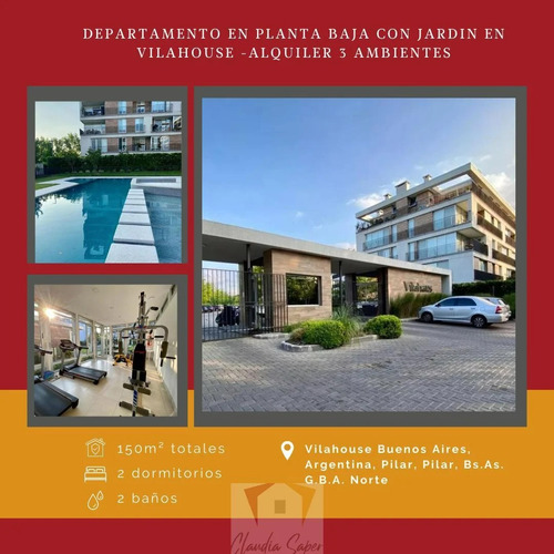 Departamento En Pb Con Jardin En Vilahaus - Venta Y Alquiler Temporario -