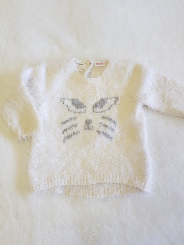 Sweater Nena Crudo Divino!! Zara Talle 12 A 18 Meses. 