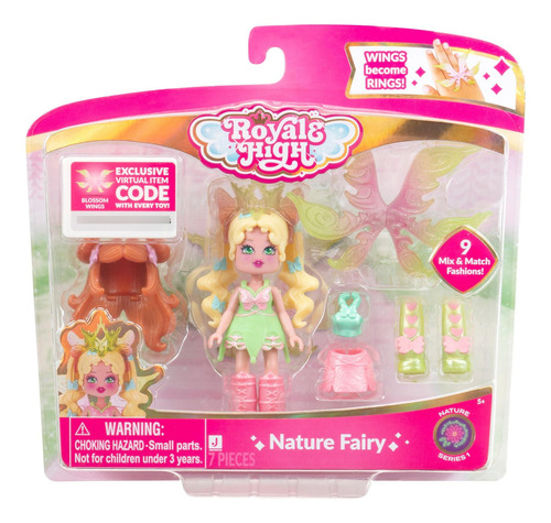 Muñeca De Moda Nature Fairy 3 Pulgadas Con 9 Accesorios