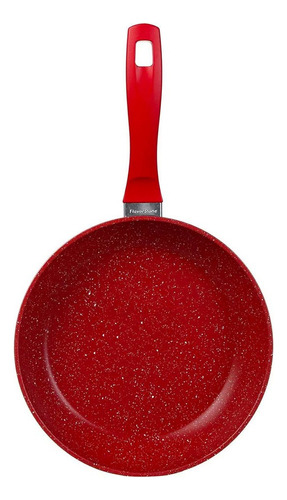 Sartén Redonda Flavor Stone 28 Cm 7 Capas Antiadherente Rojo