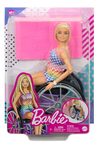 Barbie Fashionista Muñeca Silla De Ruedas Morada