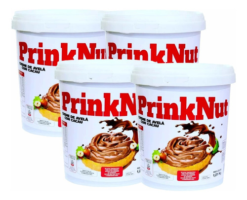 Creme De Avelã Cacau Prinknut Kit 4 Unidades 1kg Chocolate