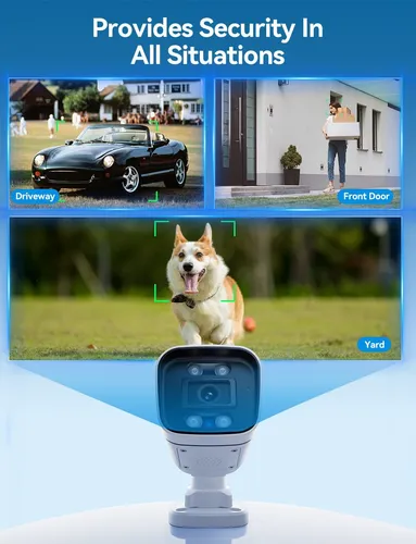 Foscam Cámaras De Seguridad 3k 5mp Inalámbricas Para Exte.