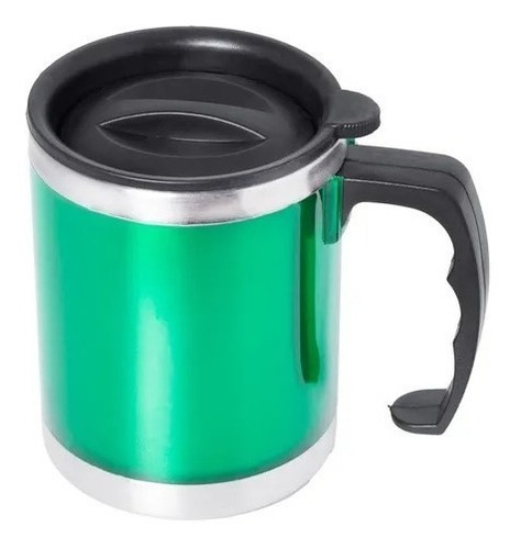 Imagen 1 de 4 de Vaso Taza Térmica Plástico Acero Inoxidable Practica Piu