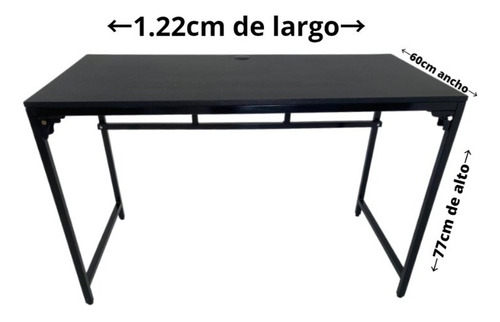 Escritorio Con Archivero Fibra De Carbono Negro
