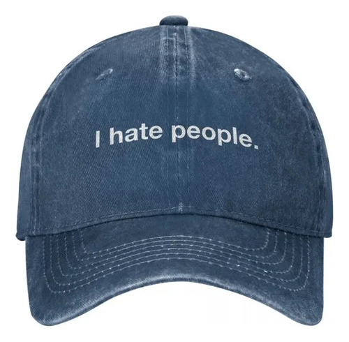 I Hate People Ajustable Gorra De Béisbol Neutral