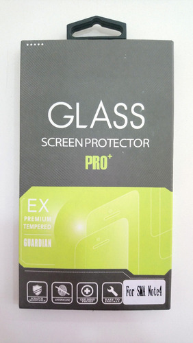 Imagen 1 de 5 de Vidrio Templado Samsung Note 4 Glass Screen Protector Pro+