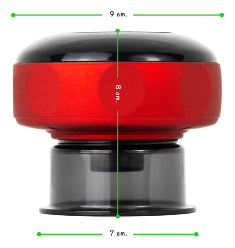 Masajeador Eléctrico Ventosa Sopapa China Usb + Aceite Negro