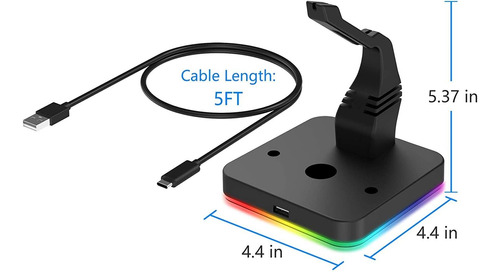 Soporte Para Cable De Mouse Kafri Con 1 Puerto Usb Hub 