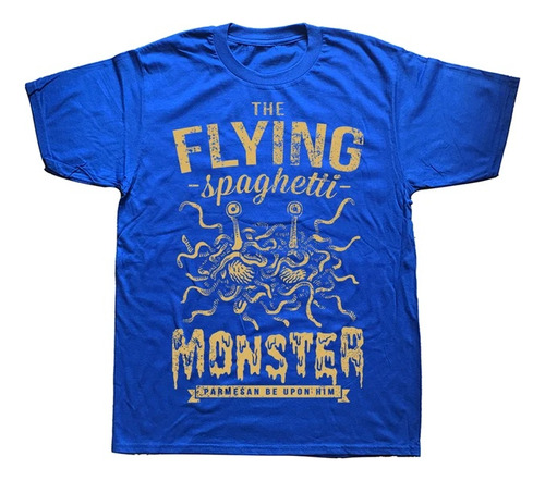Camiseta Neutra De Algodón Con Estampado The Flying Monster