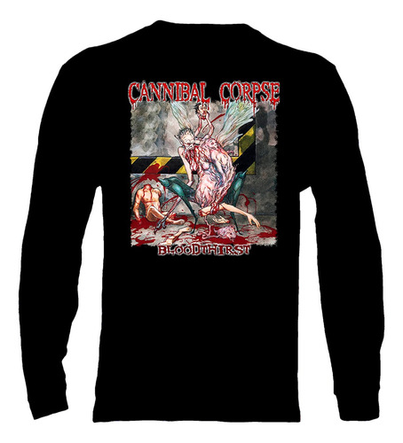 Polera Manga Larga Cannibal Corpse - Ver 18 - Bloodthirst