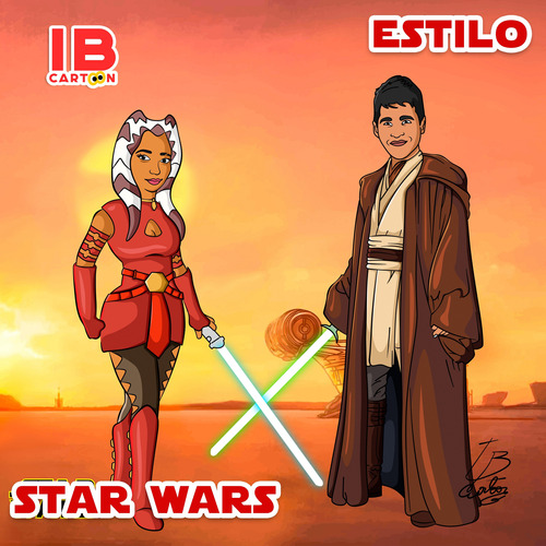 Star Wars Caricaturas Digitales Personalizadas Fan Art