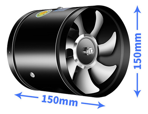 A Ventilador De Duto, Ventilação Potente, Motor De Fio De