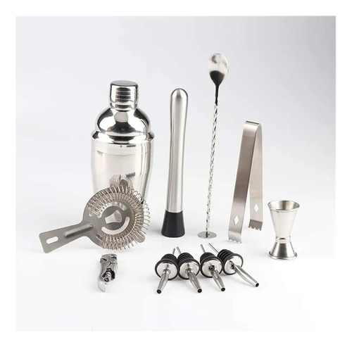Set Kit Coctelería Bartender Barman Tragos Profesional