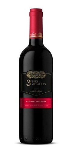 Vino Chileno Santa Rita 3 Medallas Cabernet Sauvignon 750ml