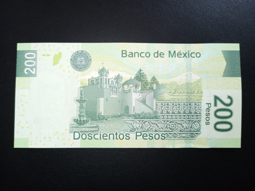 Billete 200 Pesos, Sin Circular, Sor Juana Serie A (Usado)