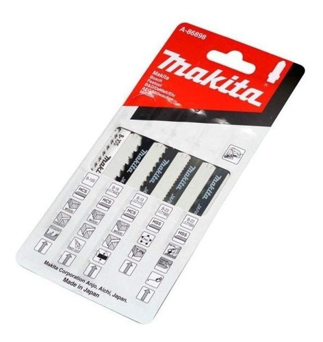 Set Surtido Hoja Sierra Caladora 5un Makita A-86898 Japon Mb