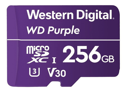 Memoria Wd Purple 256gb Micro Sdxc Videovigilancia 24x7