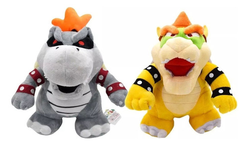 2pcs/set Super Mario Bros Bowser Koopa Peluche Muñeca Regalo