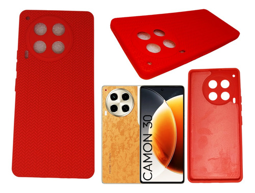 Funda, Estuche, Smart Case Siliconado Para Tecno Camon 30 4g