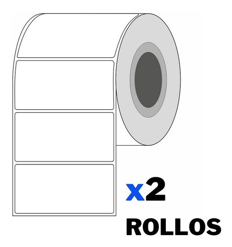 Rollo De Etiquetas Adhesivas 100x49mm Trasferencia Térmica