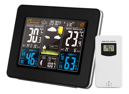 Estación Meteorológica Color Fj3365 Inalámbrica Para Interio