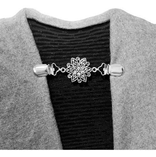 Imagen 6 de 12 de 4pcs Mujer Estilo Retro Cardigan Suéter Clips Blusa Camisa