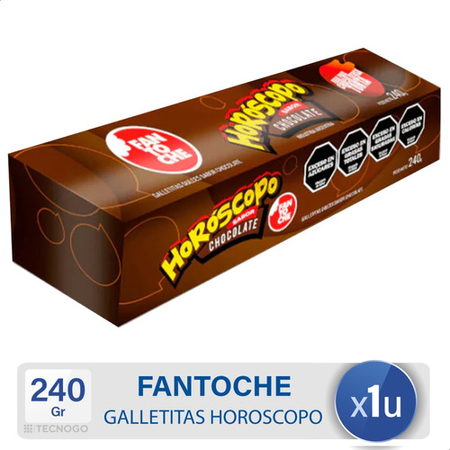 Galletitas Fantoche Horoscopo Sabor A Chocolate Tubo Dulces