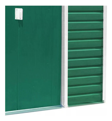 Depósito De Aço Galvanizado - Container - 213x127x205 Cm Cor Verde