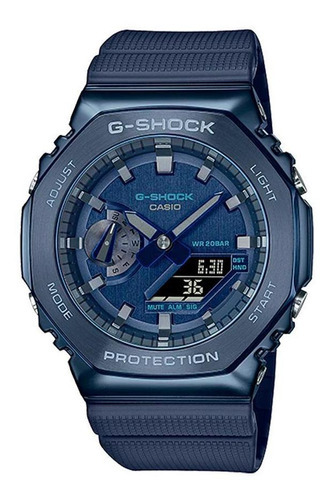 Relógio Casio G-shock Carbon Core Steel Azul Gm-2100n-2adr