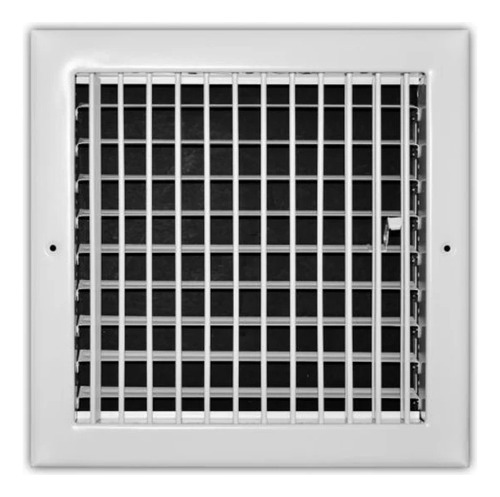 Truaire Rejilla Con Regulador De Aire 8x8 Pulgadas Blanco