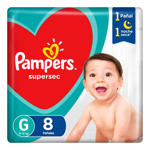 Pañales Pampers SuperSec Max  G