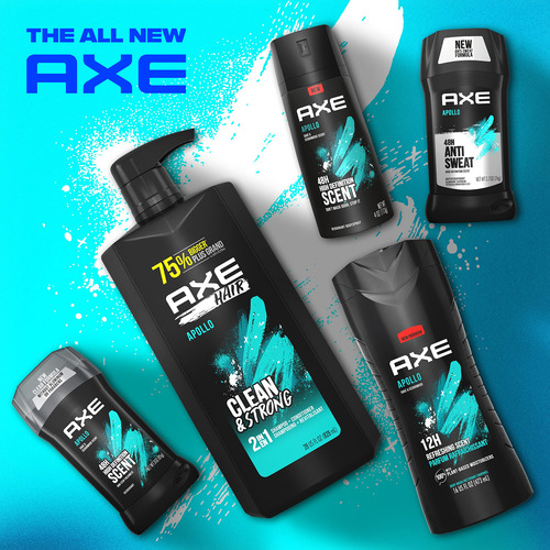 Shampoo E Condicionador Axe Apollo 2 Em 1, 828 Ml, Pacote Co