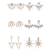 Comprar Aretes De Flor De Loto Aretes De Circonita Cúbica 6 Pares