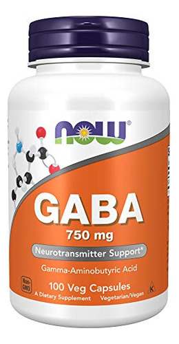 Ngaba 750 Mg Acido Gamma Aminobutiri 100cap Now