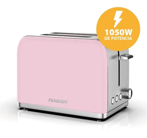Imagen 3 de 10 de Tostadora Peabody Pe-t387 2 Ranuras 1050 Watts