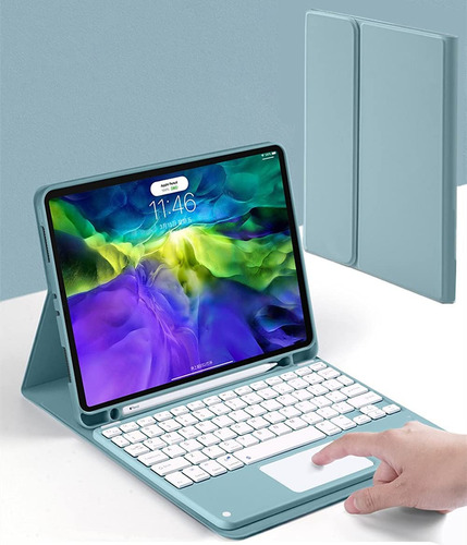 Funda Teclado Para Ipad10.2  Panel Tactil 7 Color Portapiz 8