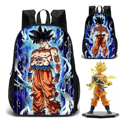 Mochilas Escolares Anime Goku Estudiante Mochila 4 Unidades/