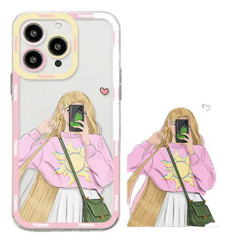 Funda De Teléfono Princess Para iPhone 15, 14, 13, 12, 11, T