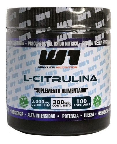 L-citrulina 100% 100 Servicios De 3000 Mg - Vasodilatador