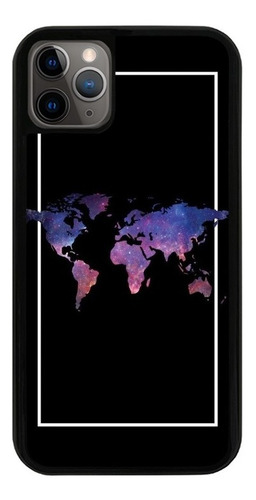 Funda Uso Rudo Tpu Para iPhone Mapa Mundi Planeta Tierra 