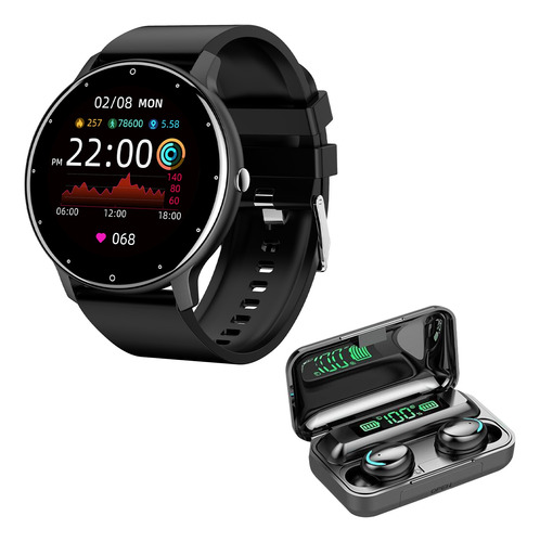 Smartwatch 1.28'' Reloj Inteligente Bt Llamada Con Audifonos