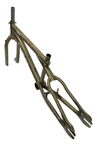 Quadro E Garfo Bmx Gts B3 Aro 20 Bronze Metálico | Parcelamento