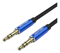 Comprar Cable de Audio Vention - Auxiliar Jack 3.5 mm - MiniPlug Hi-Fi - 2 Metros - Stereo TRS 3 polos - Azul Metal - Nylon Trenzado - Plug a Plug - Para Celular Auto Estereo PC Auriculares Tablet - BAWLH
