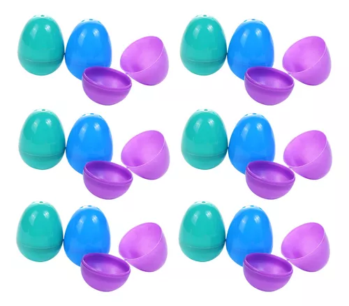 50 huevos de Pascua de plástico, huevos de Pascua vacíos