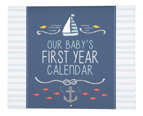 Carters Ba3-14074 - Calendario Nutico Azul Para Beb Para Nio