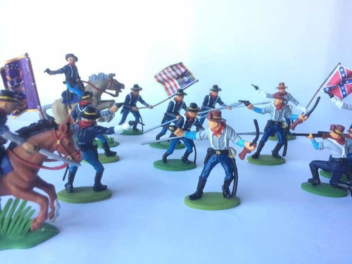 Soldaditos De Plástico Norteamericanos Pintados A Mano!
