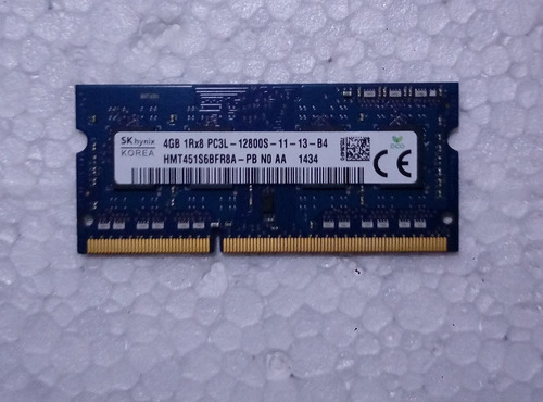 Imagem 1 de 2 de Memória Ram 4gb 1x4gb Sk Hynix Pc3l Hmt451s6bfr8a-pb